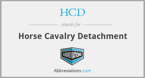What does cavalry horse stand for?